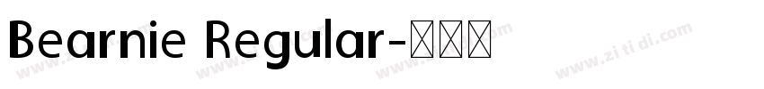 Bearnie Regular字体转换